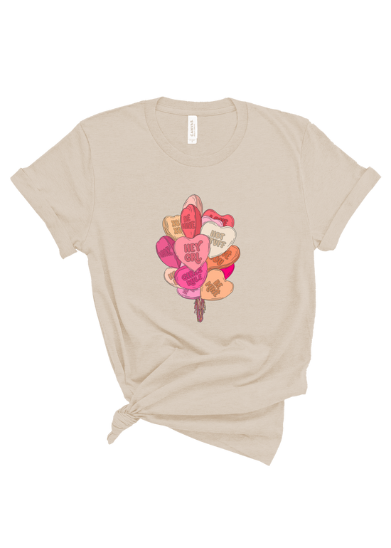 Heart Balloon Bouquet | Adult Tee | RTS-Adult Tee-Sister Shirts-Sister Shirts, Cute & Custom Tees for Mama & Littles in Trussville, Alabama.