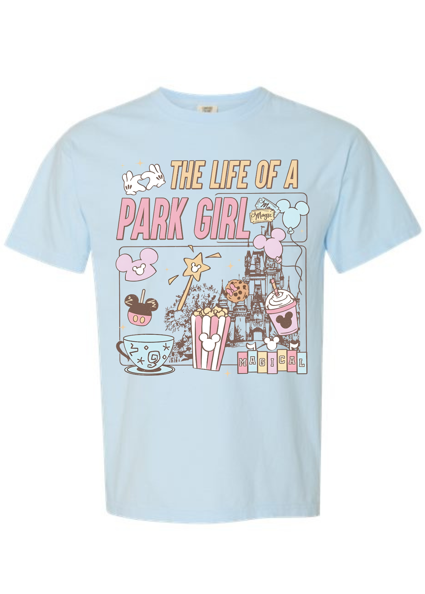 Life of a Park Girl | Garment Dyed Adult Tee |RTS-Womens - Tops - Tees-Sister Shirts-Sister Shirts, Cute & Custom Tees for Mama & Littles in Trussville, Alabama.