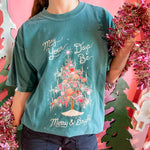 Merry & Bright Tinsel Tree | Adult Tee | RTS-Sister Shirts-Sister Shirts, Cute & Custom Tees for Mama & Littles in Trussville, Alabama.
