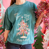 Merry & Bright Tinsel Tree | Adult Tee | RTS-Sister Shirts-Sister Shirts, Cute & Custom Tees for Mama & Littles in Trussville, Alabama.