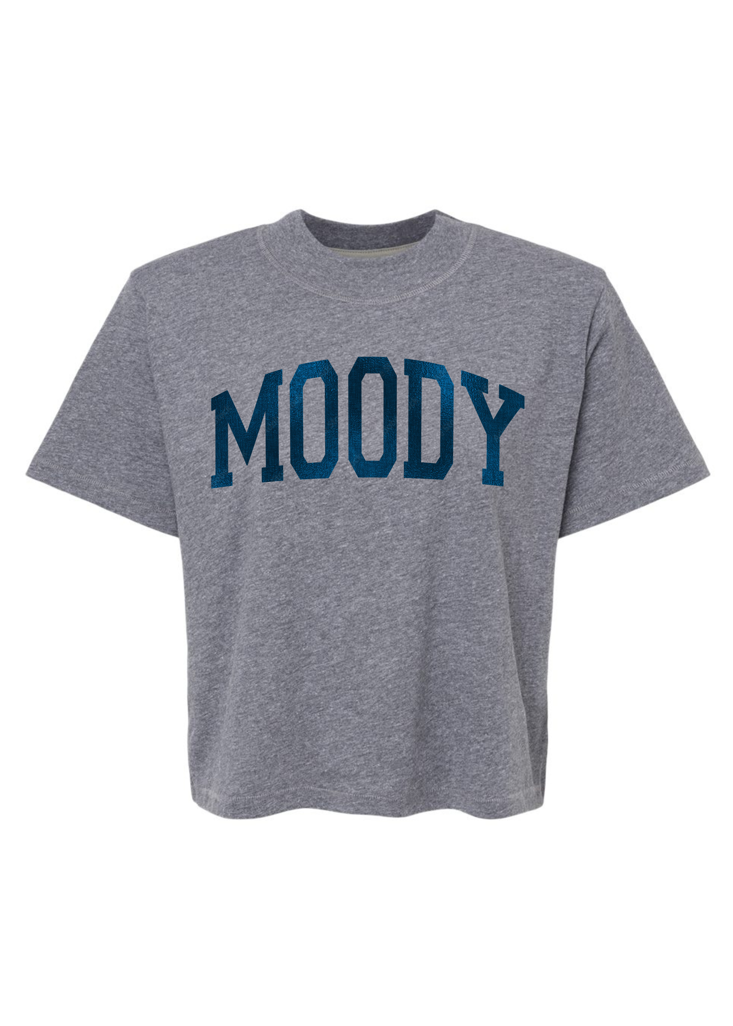 Moody Foil | Mom Crop Tee-Womens - Tops - Tees-Sister Shirts-Sister Shirts, Cute & Custom Tees for Mama & Littles in Trussville, Alabama.
