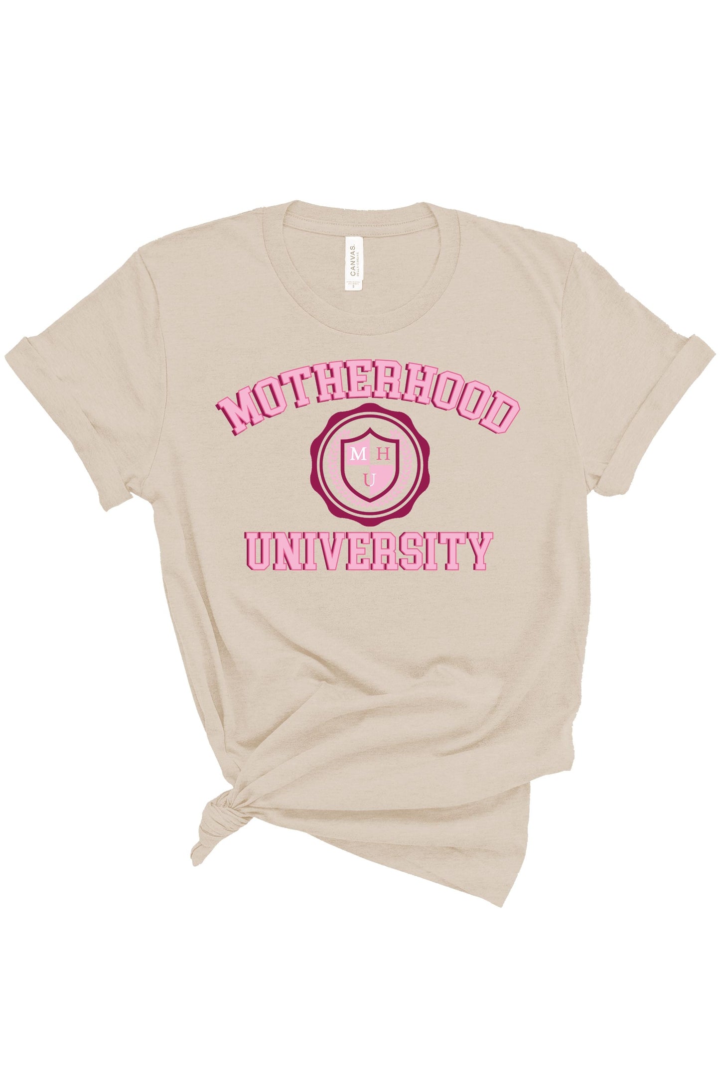 Motherhood University | Adult Tee | RTS-Adult Tee-Sister Shirts-Sister Shirts, Cute & Custom Tees for Mama & Littles in Trussville, Alabama.