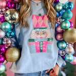 Sequin Winter Nutcracker | Adult Crewneck-Adult Crewneck-Sister Shirts-Sister Shirts, Cute & Custom Tees for Mama & Littles in Trussville, Alabama.