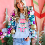 Sequin Winter Nutcracker | Adult Crewneck-Adult Crewneck-Sister Shirts-Sister Shirts, Cute & Custom Tees for Mama & Littles in Trussville, Alabama.