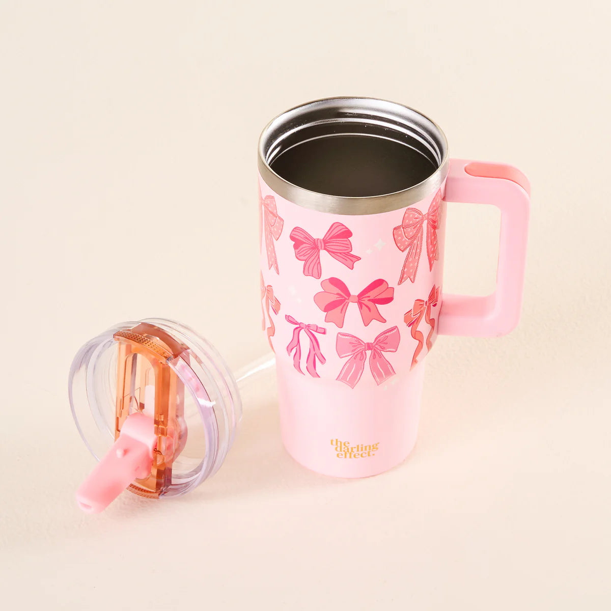 Blushing Bows Tumbler | 20 oz Tumbler-Home - Drinkware-The Darling Effect-Sister Shirts, Cute & Custom Tees for Mama & Littles in Trussville, Alabama.