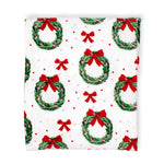 Clara Wreath Throw | Holiday Blanket-Home - Decor-Sister Shirts-Sister Shirts, Cute & Custom Tees for Mama & Littles in Trussville, Alabama.