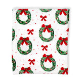 Clara Wreath Throw | Holiday Blanket-Home - Decor-Sister Shirts-Sister Shirts, Cute & Custom Tees for Mama & Littles in Trussville, Alabama.