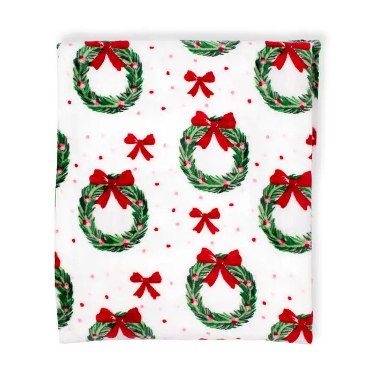 Clara Wreath Throw | Holiday Blanket-Home - Decor-Sister Shirts-Sister Shirts, Cute & Custom Tees for Mama & Littles in Trussville, Alabama.