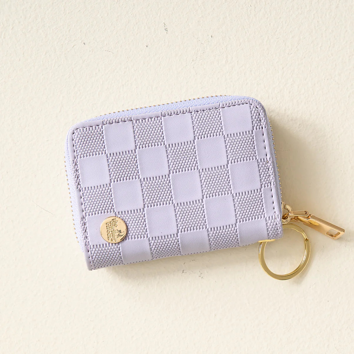 Everyday Essentials Wallet | Periwinkle Check-women - bags - wallets-Sister Shirts-Sister Shirts, Cute & Custom Tees for Mama & Littles in Trussville, Alabama.