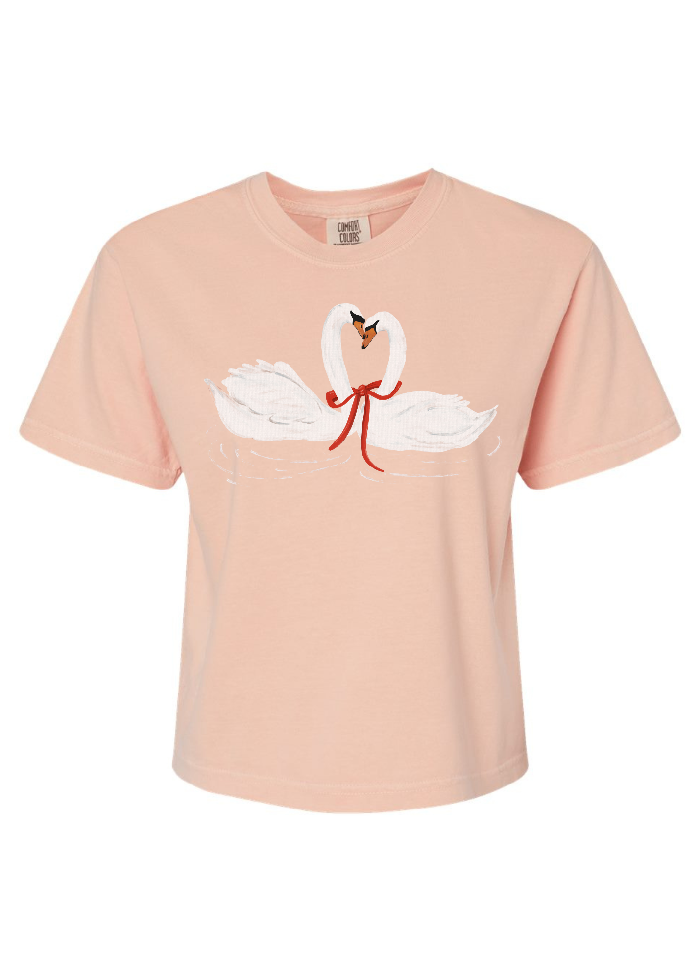 We Belong Together Swans | Mom Crop | RTS-Sister Shirts-Sister Shirts, Cute & Custom Tees for Mama & Littles in Trussville, Alabama.