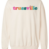 Customizable Multi Happy | Adult Crewneck-Women - Tops - Crewnecks-Sister Shirts-Sister Shirts, Cute & Custom Tees for Mama & Littles in Trussville, Alabama.