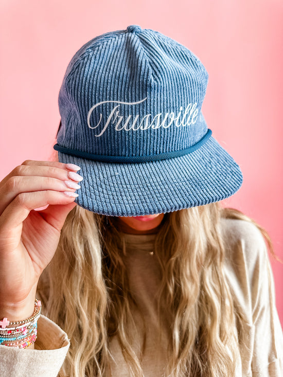 Trussville Script in Lake Blue | Adult Hat-Women - Accessories - Hats-Sister Shirts-Sister Shirts, Cute & Custom Tees for Mama & Littles in Trussville, Alabama.