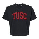 TUSC Foil | Mom Crop Tee-Womens - Tops - Tees-Sister Shirts-Sister Shirts, Cute & Custom Tees for Mama & Littles in Trussville, Alabama.