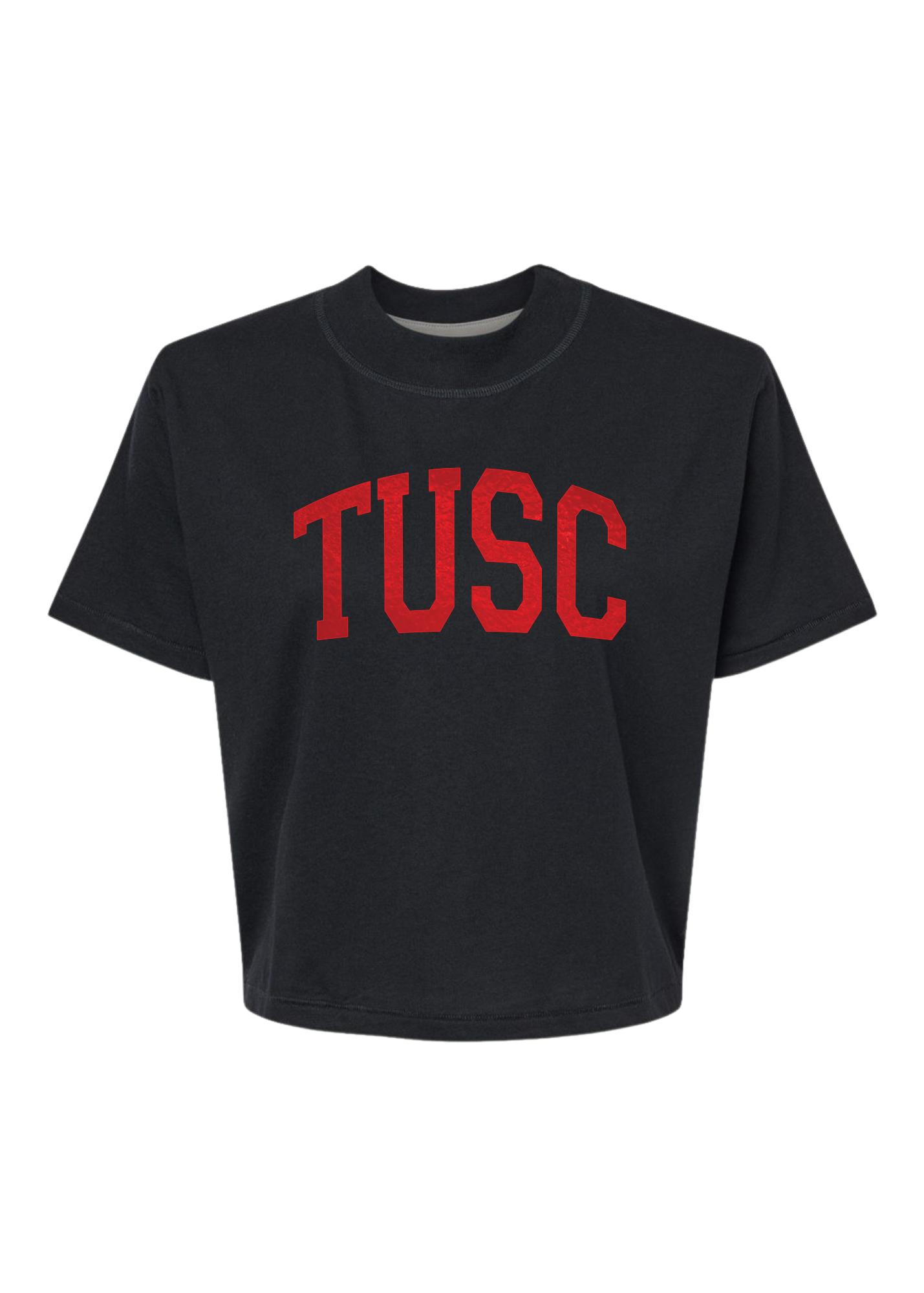 TUSC Foil | Mom Crop Tee-Womens - Tops - Tees-Sister Shirts-Sister Shirts, Cute & Custom Tees for Mama & Littles in Trussville, Alabama.