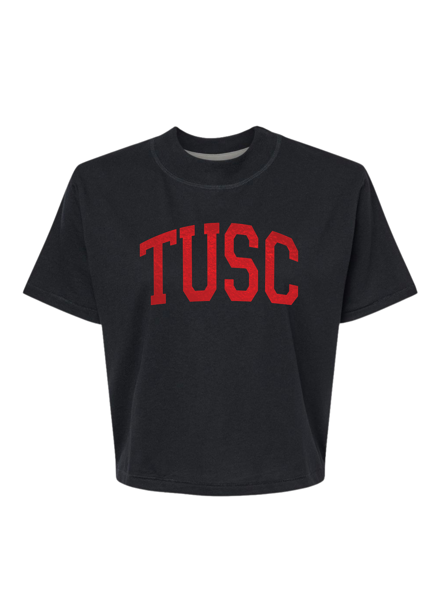 TUSC Foil | Mom Crop Tee-Sister Shirts-Sister Shirts, Cute & Custom Tees for Mama & Littles in Trussville, Alabama.