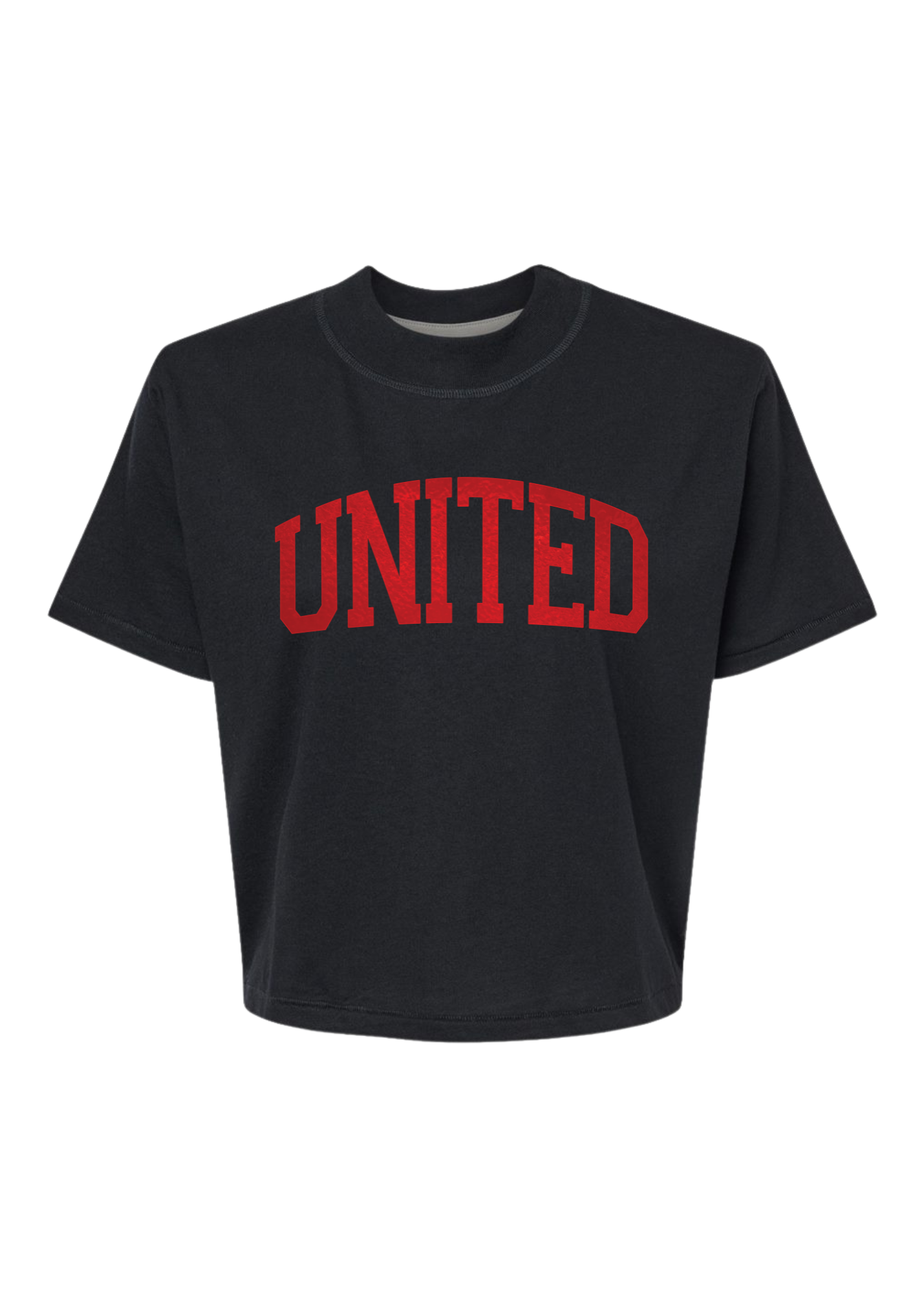 United Foil | Mom Crop Tee-Womens - Tops - Tees-Sister Shirts-Sister Shirts, Cute & Custom Tees for Mama & Littles in Trussville, Alabama.