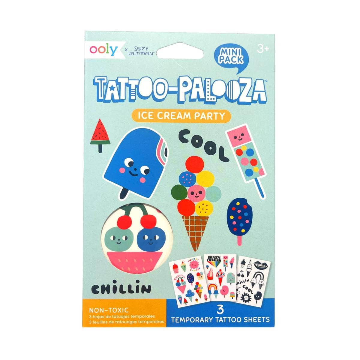 Mini Tattoo Palooza Temporary Tats | Ice Cream Party-Sticker-OOLY-Sister Shirts, Cute & Custom Tees for Mama & Littles in Trussville, Alabama.