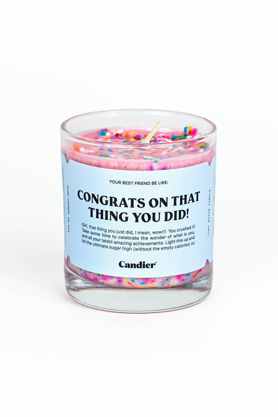 Congrats On That Thing You Did Candle-Candles-Candier-Sister Shirts, Cute & Custom Tees for Mama & Littles in Trussville, Alabama.