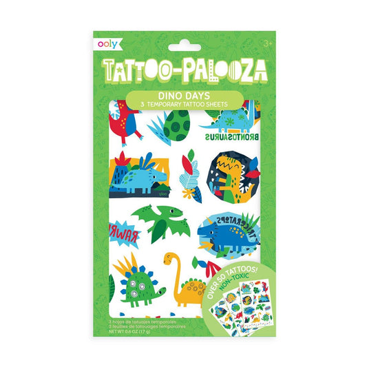 Tattoo Palooza Temporary Tattoo: Dino Days-OOLY-Sister Shirts, Cute & Custom Tees for Mama & Littles in Trussville, Alabama.