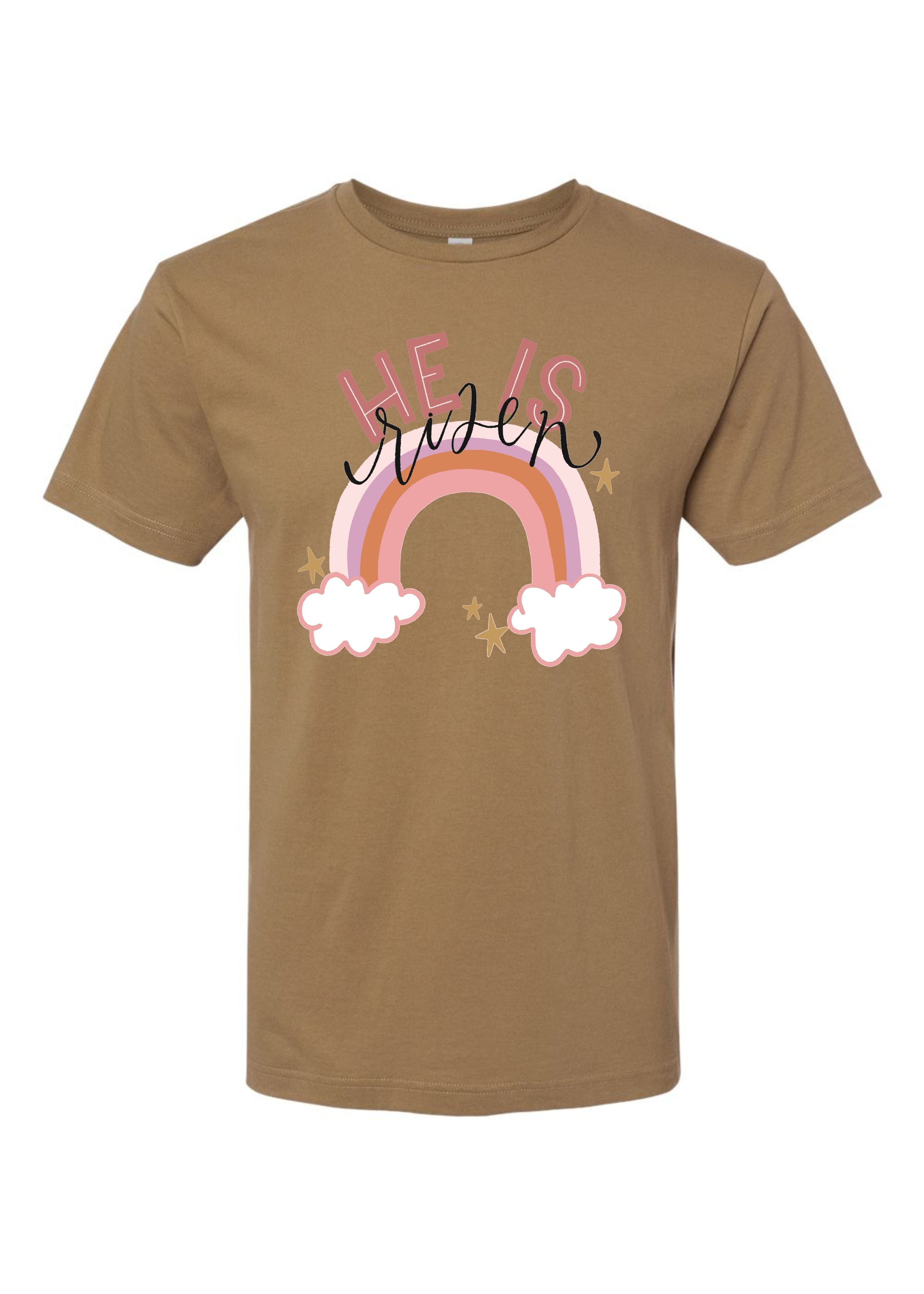 He Is Risen Rainbow | Kids Tee-Kids Tees-Sister Shirts-Sister Shirts, Cute & Custom Tees for Mama & Littles in Trussville, Alabama.