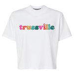 Trussville Multi Happy | Mom Crop Tee-Womens - Tops - Tees-Sister Shirts-Sister Shirts, Cute & Custom Tees for Mama & Littles in Trussville, Alabama.