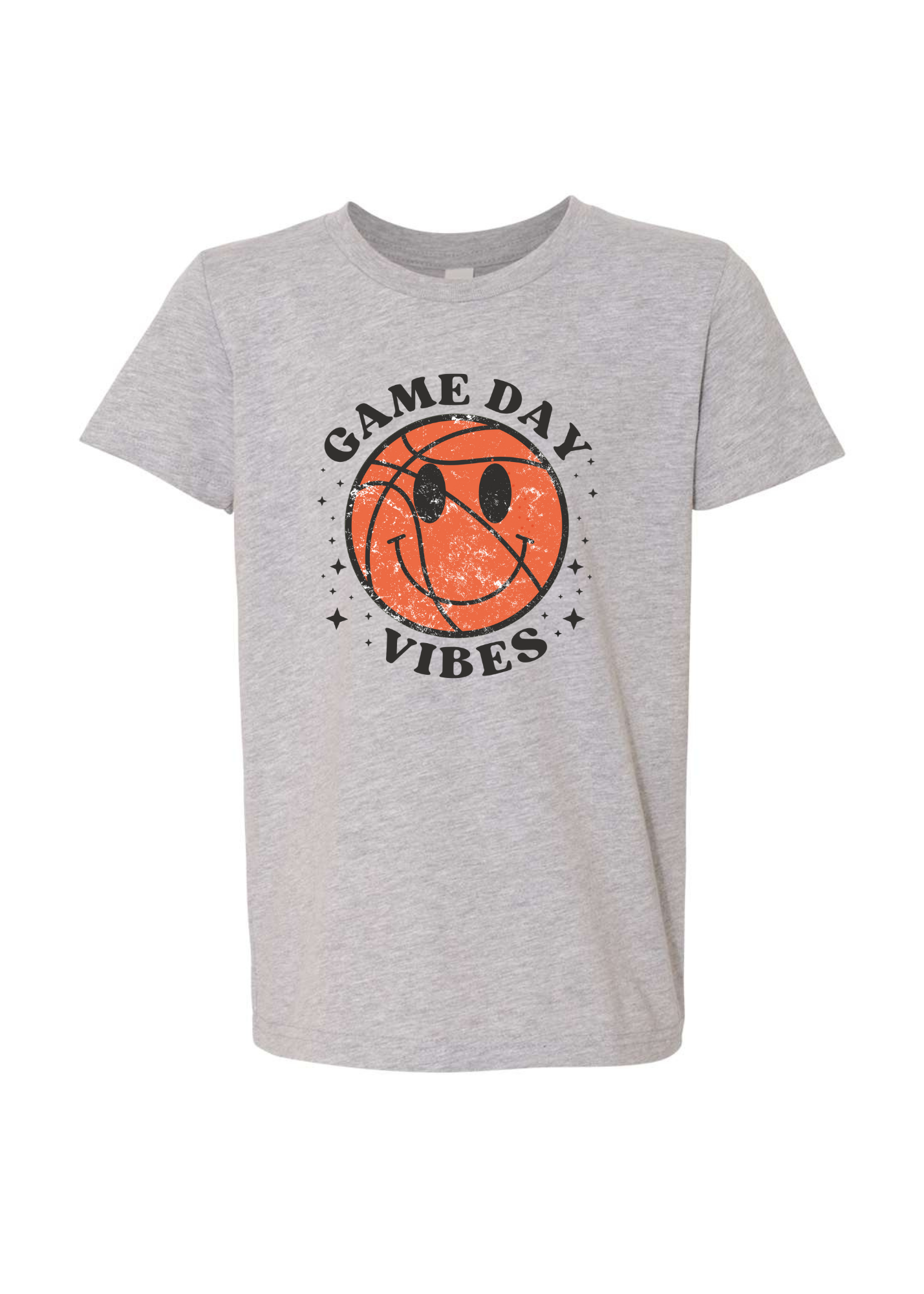 Game Day Vibes Basketball | Kids Tee-Youth - Tops - Tees-Sister Shirts-Sister Shirts, Cute & Custom Tees for Mama & Littles in Trussville, Alabama.