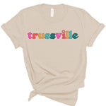 Trussville Multi Happy | Adult Tee-Womens - Tops - Tees-Sister Shirts-Sister Shirts, Cute & Custom Tees for Mama & Littles in Trussville, Alabama.