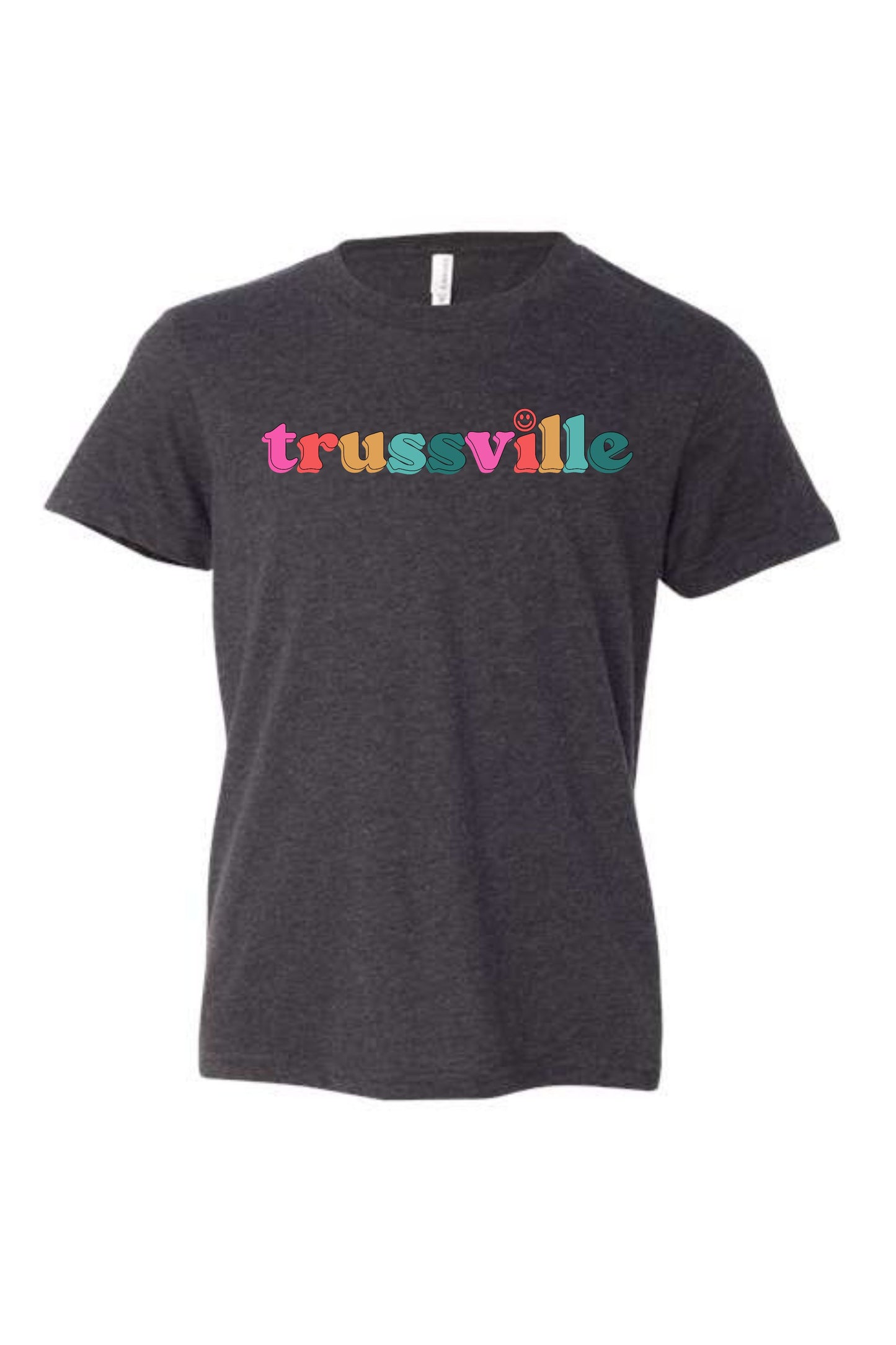 Load image into Gallery viewer, Trussville Multi Smiley | Tee | Kids-Kids Tees-Sister Shirts-Sister Shirts, Cute &amp;amp; Custom Tees for Mama &amp;amp; Littles in Trussville, Alabama.

