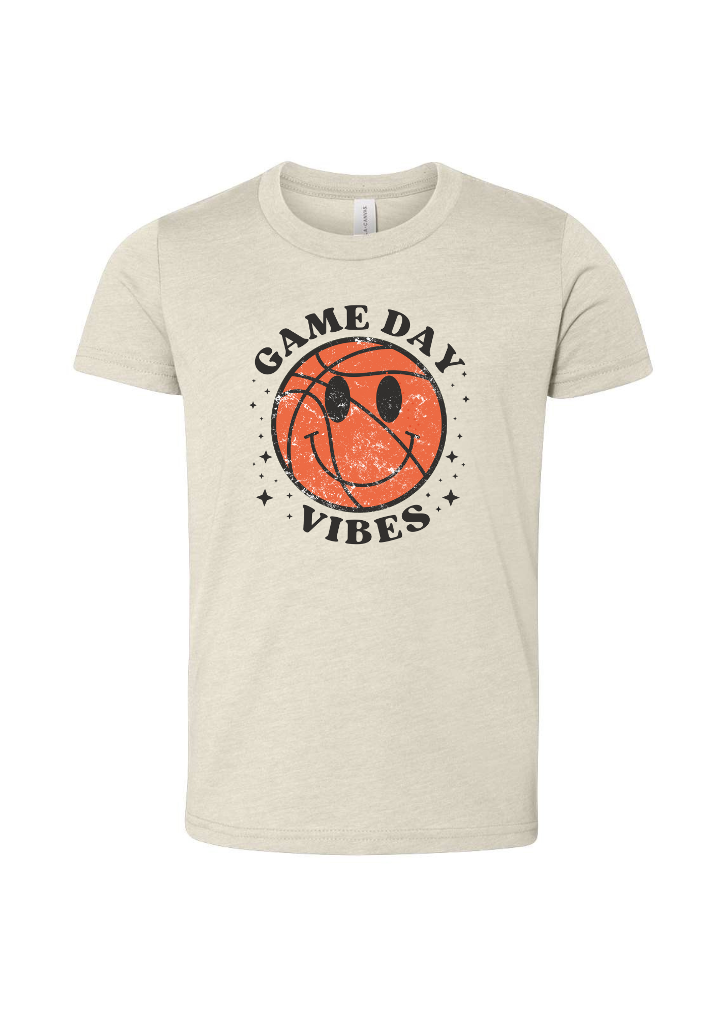 Game Day Vibes Basketball | Tee | Kids-Sister Shirts-Sister Shirts, Cute & Custom Tees for Mama & Littles in Trussville, Alabama.
