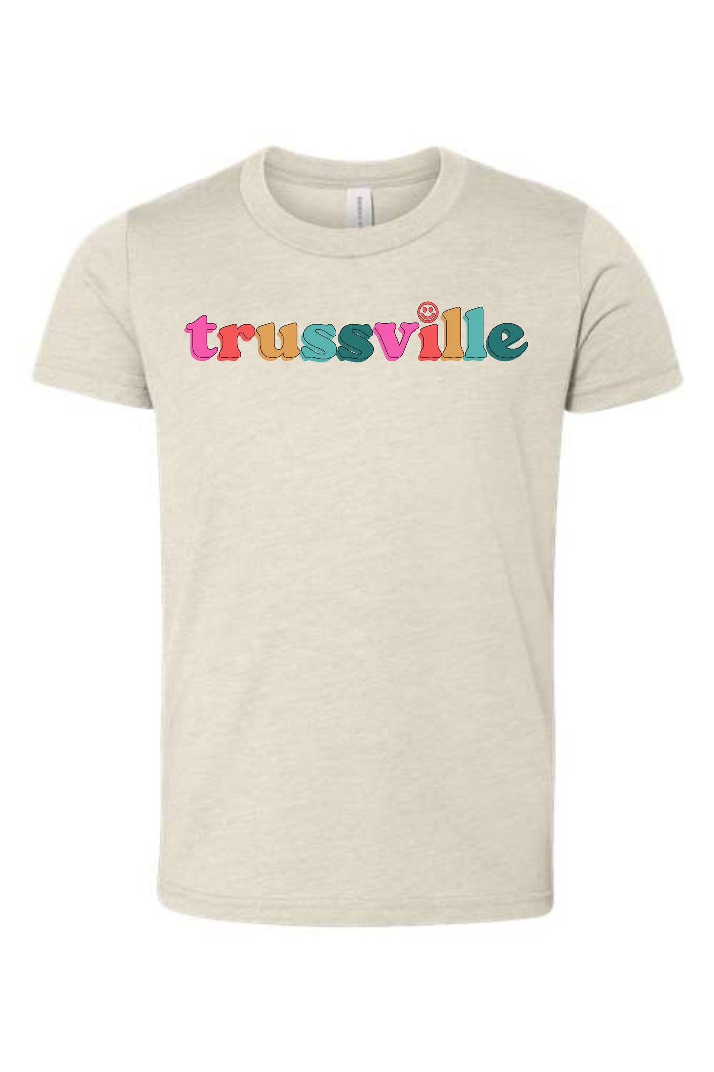 Trussville Multi Smiley | Tee | Kids-Kids Tees-Sister Shirts-Sister Shirts, Cute & Custom Tees for Mama & Littles in Trussville, Alabama.