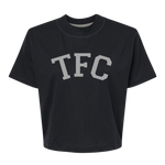 TFC Foil | Mom Crop Tee-Womens - Tops - Tees-Sister Shirts-Sister Shirts, Cute & Custom Tees for Mama & Littles in Trussville, Alabama.