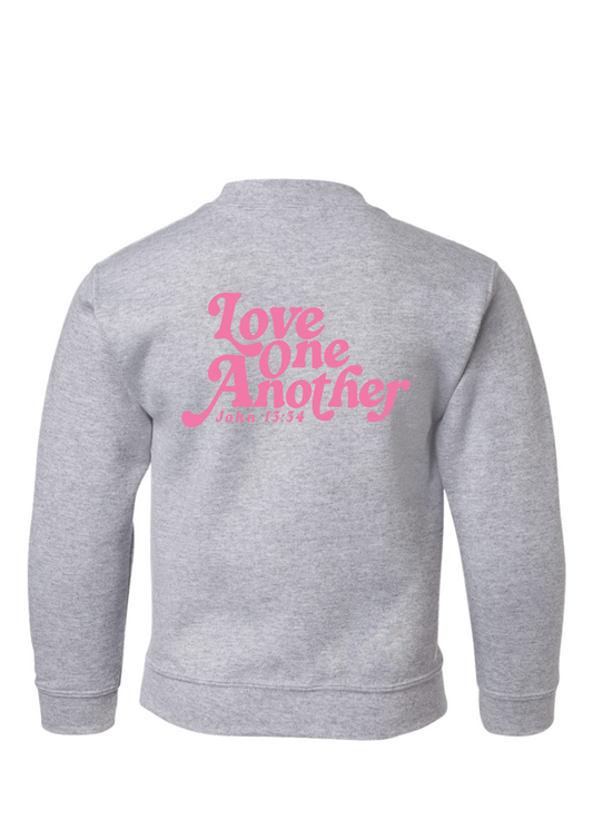 Love One Another | Pullover | Kids-Kids Pullovers-Sister Shirts-Sister Shirts, Cute & Custom Tees for Mama & Littles in Trussville, Alabama.