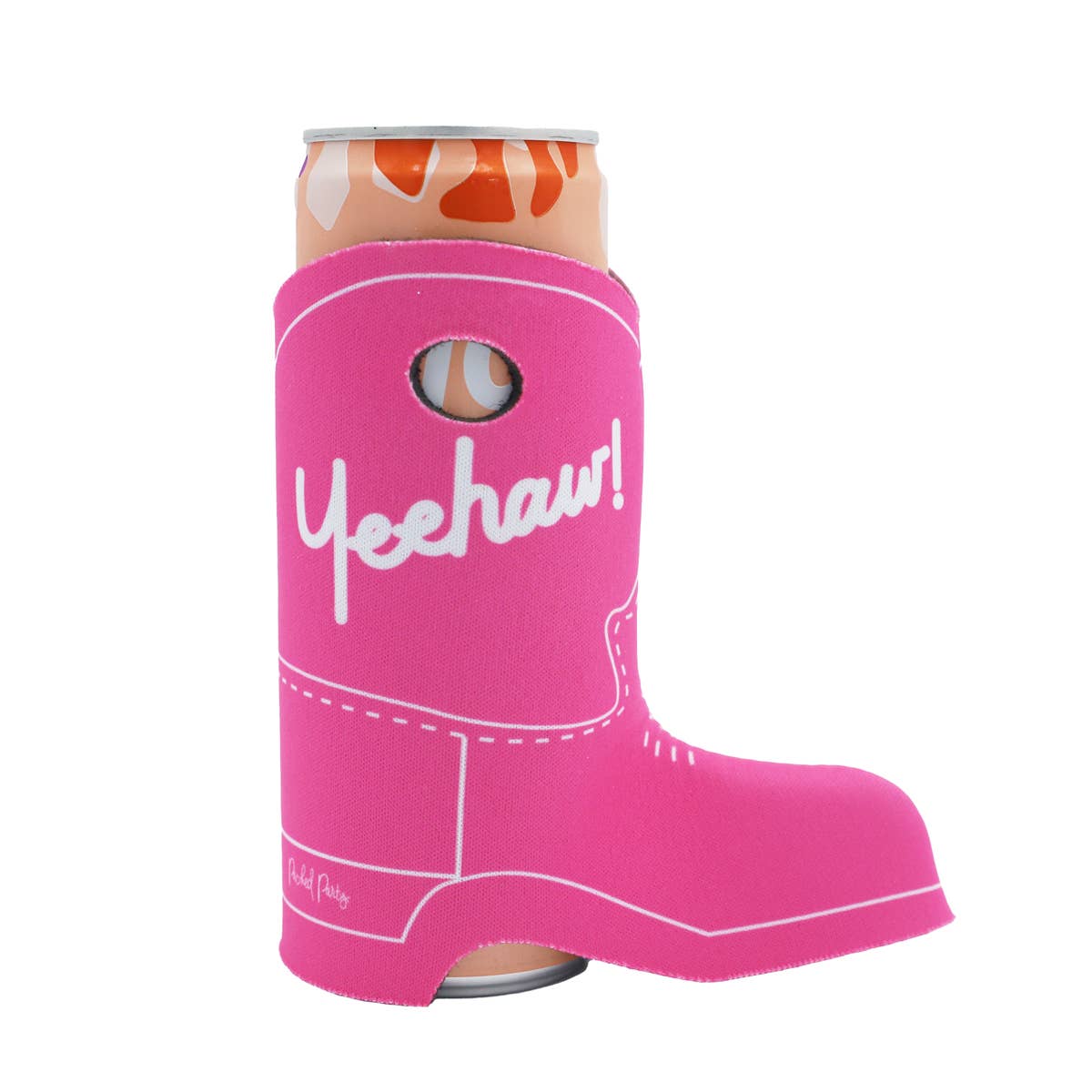 Yeehaw Boot Skinny Can Cooler-Drinkware-Packed Party-Sister Shirts, Cute & Custom Tees for Mama & Littles in Trussville, Alabama.