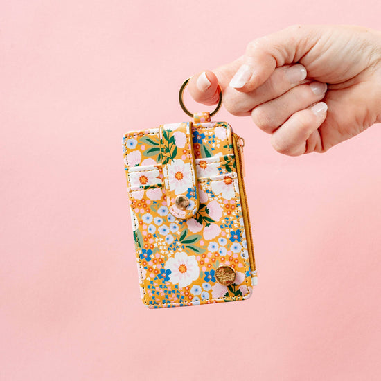 Sweet Meadow Keychain Card Wallet | Mustard-The Darling Effect-Sister Shirts, Cute & Custom Tees for Mama & Littles in Trussville, Alabama.