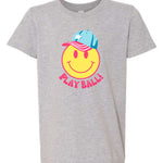 Play Ball Happy | Kids Tee-Youth - Tops - Tees-Sister Shirts-Sister Shirts, Cute & Custom Tees for Mama & Littles in Trussville, Alabama.