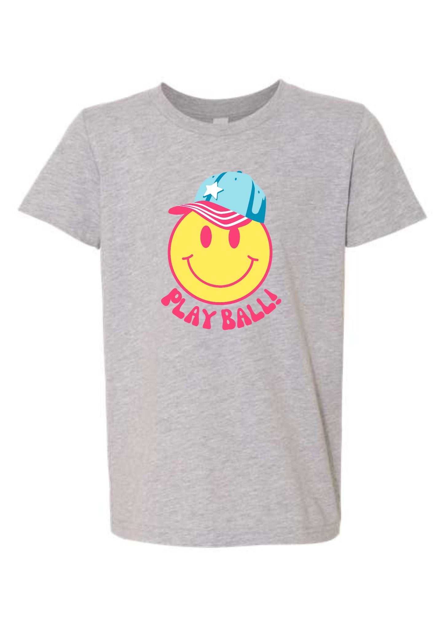 Play Ball Happy | Tee | Kids-Kids Tees-Sister Shirts-Sister Shirts, Cute & Custom Tees for Mama & Littles in Trussville, Alabama.