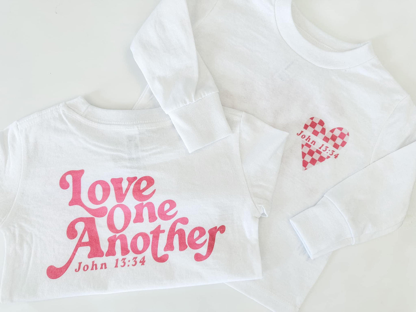 Love One Another | Kid Long Sleeve Tee | RTS-Kids Tees-Sister Shirts-Sister Shirts, Cute & Custom Tees for Mama & Littles in Trussville, Alabama.