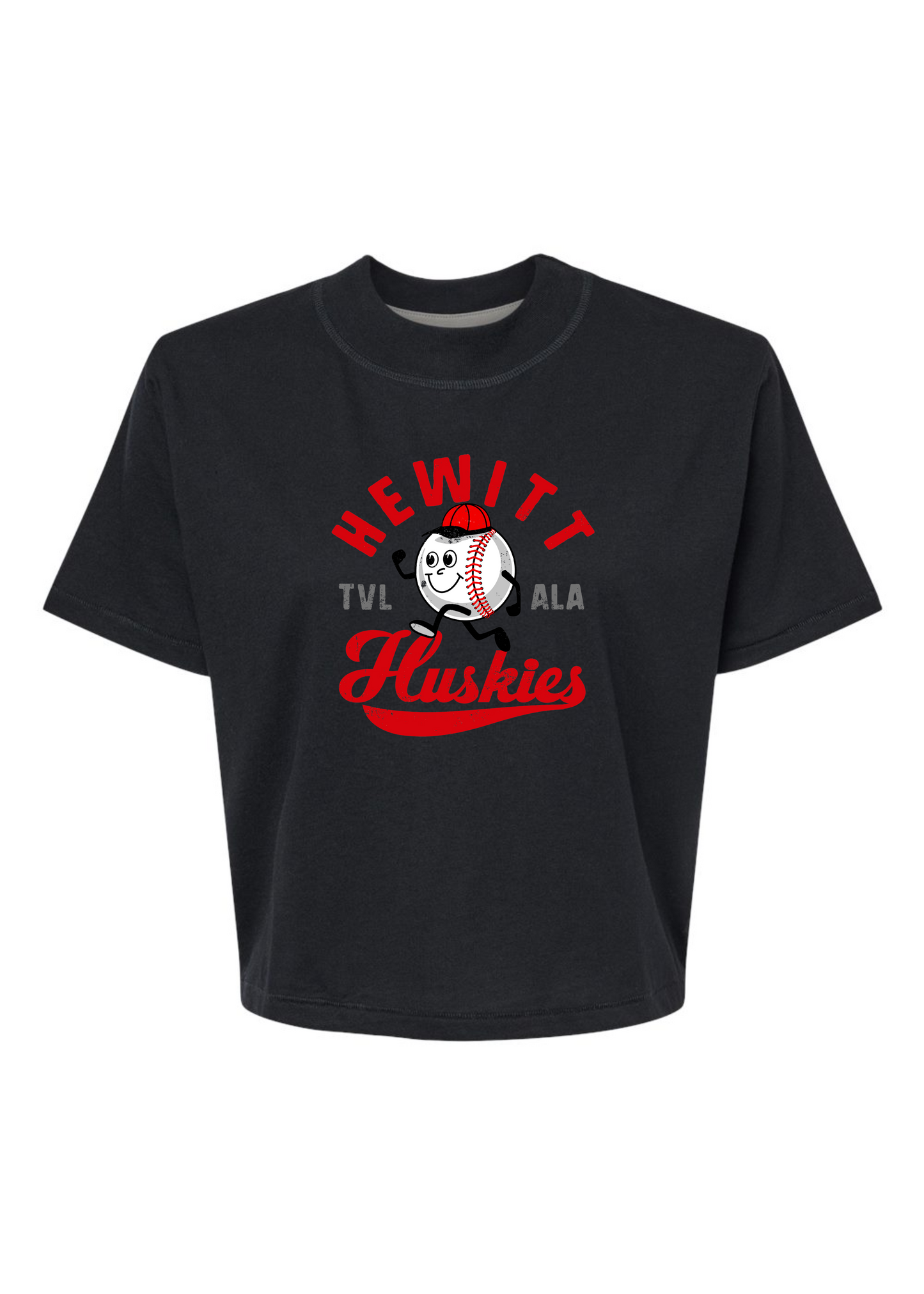 Customizable Baseball Man | Mom Crop Tee-Cropped Tees-Sister Shirts-Sister Shirts, Cute & Custom Tees for Mama & Littles in Trussville, Alabama.
