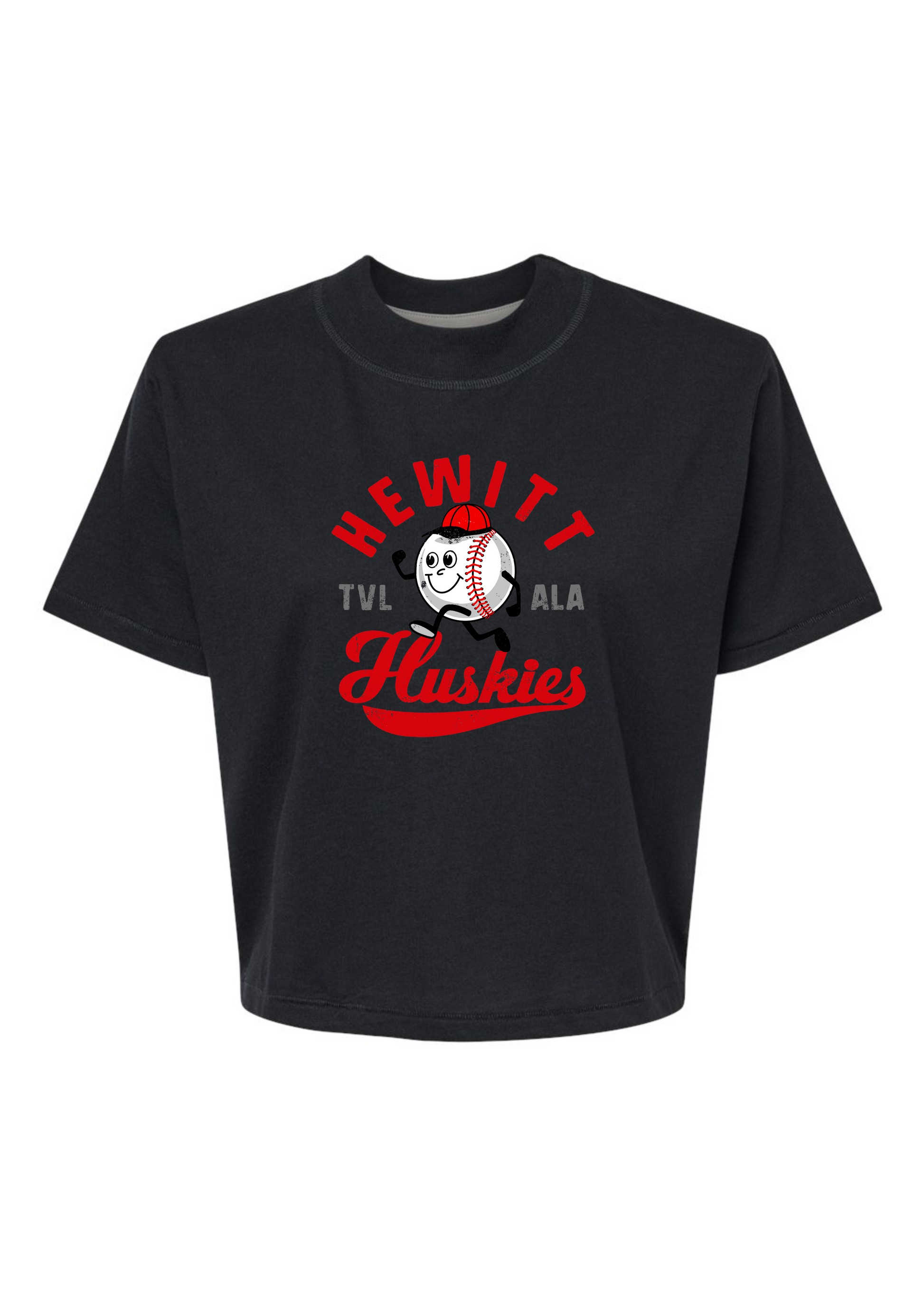 Customizable Baseball Man | Mom Crop Tee-Cropped Tees-Sister Shirts-Sister Shirts, Cute & Custom Tees for Mama & Littles in Trussville, Alabama.