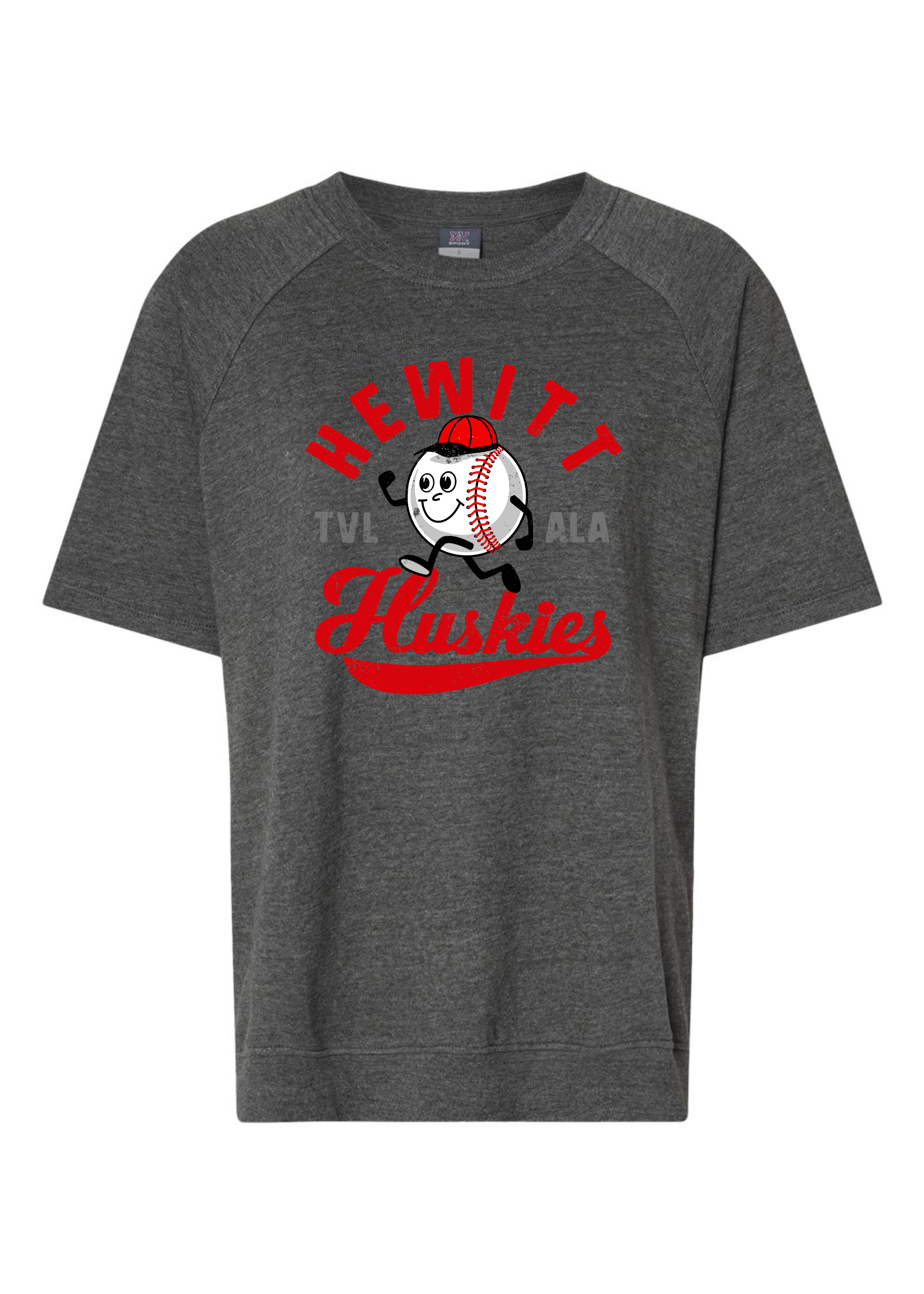 Customizable Baseball Man | French Terry Crewneck-Womens - Tops - Tees-Sister Shirts-Sister Shirts, Cute & Custom Tees for Mama & Littles in Trussville, Alabama.