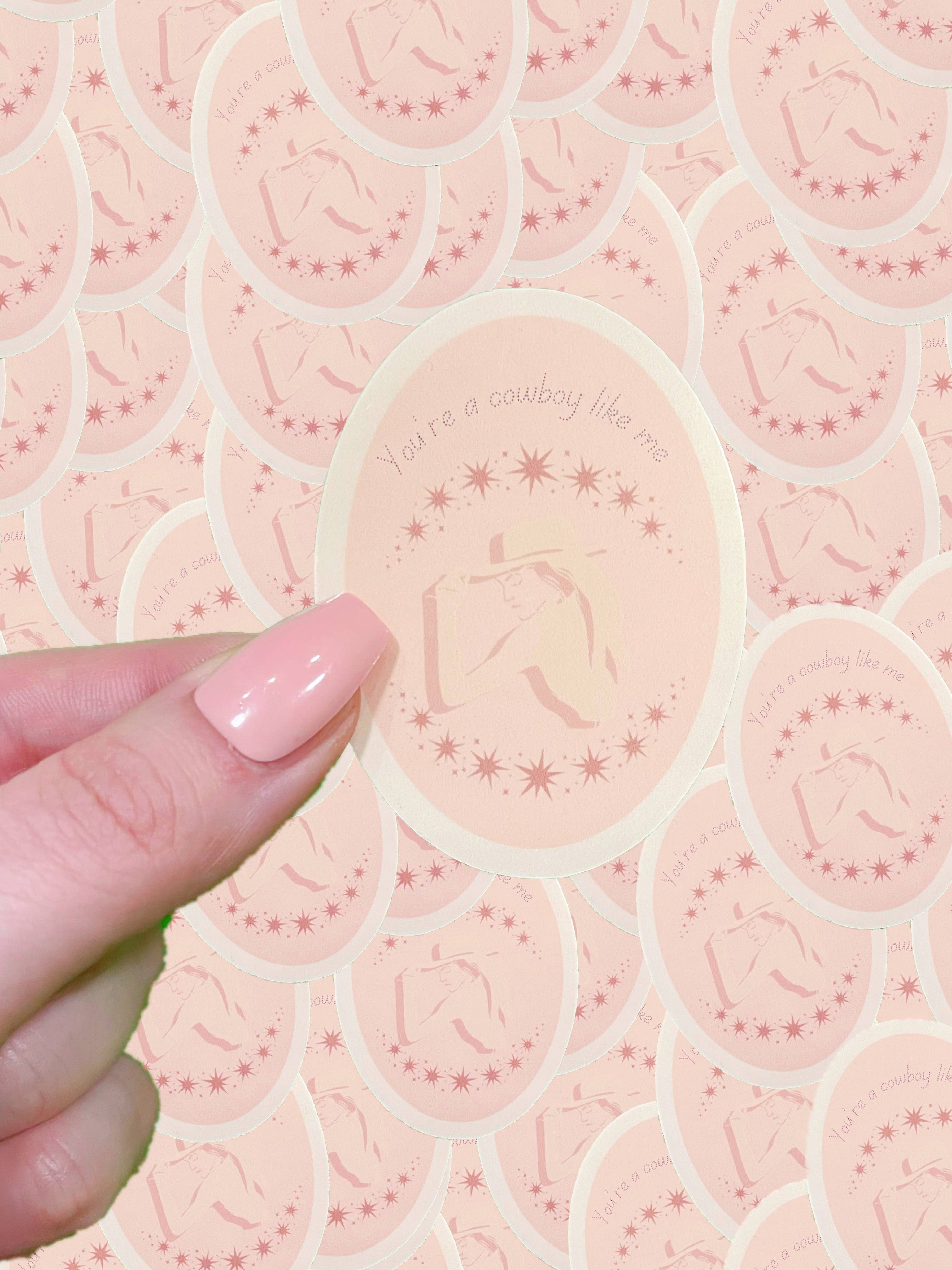 Taylor Swift Inspired Waterproof Sticker | Cowboy Like Me-Home - Stationery - Stickers-Typo Lettering Co-Sister Shirts, Cute & Custom Tees for Mama & Littles in Trussville, Alabama.