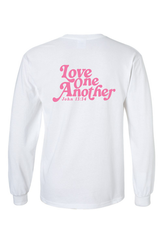 Love One Another | Adult Long Sleeve Tee | RTS-Sister Shirts-Sister Shirts, Cute & Custom Tees for Mama & Littles in Trussville, Alabama.