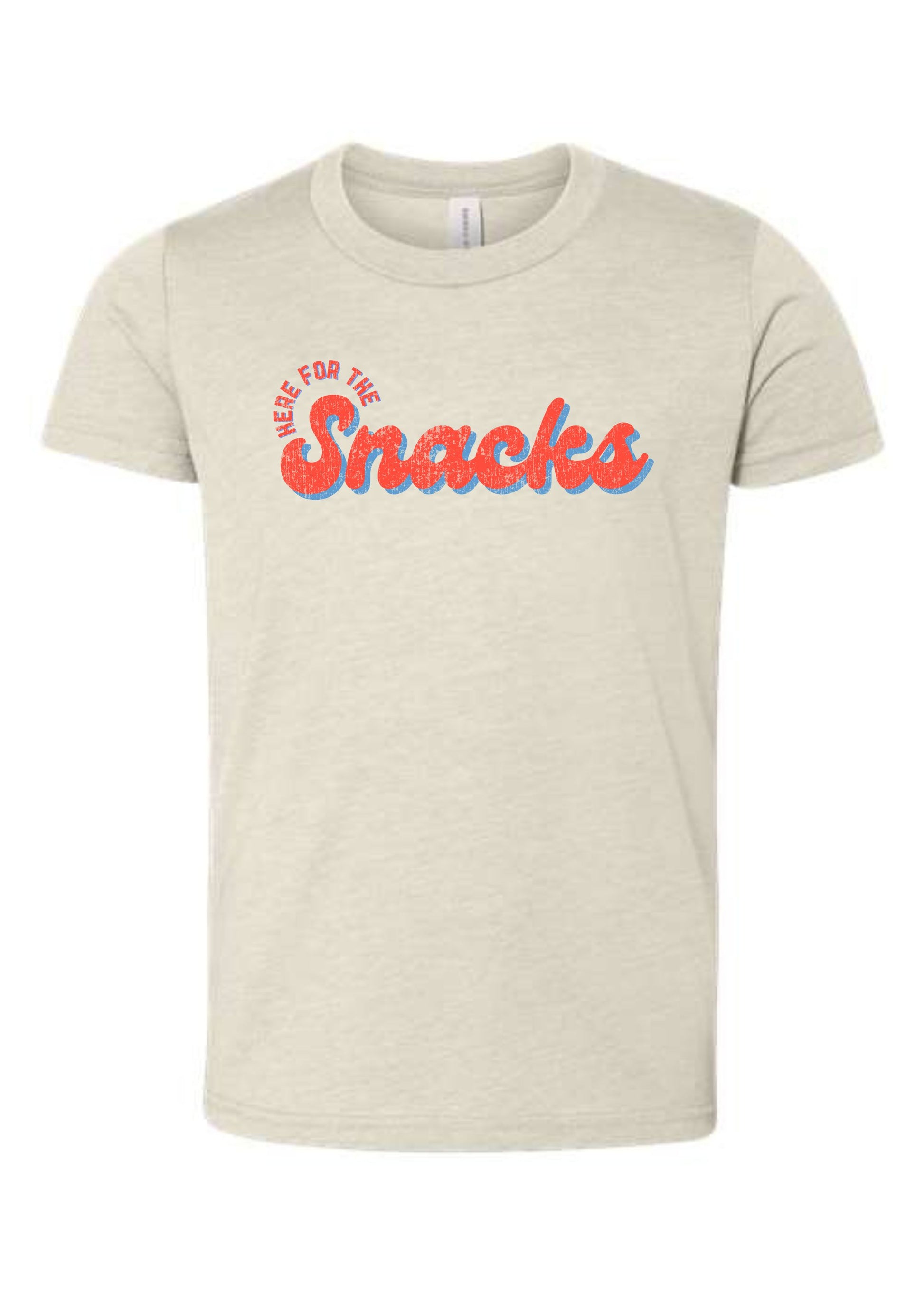 Here For The Snacks Baseball | Tee | Kids-Kids Tees-Sister Shirts-Sister Shirts, Cute & Custom Tees for Mama & Littles in Trussville, Alabama.
