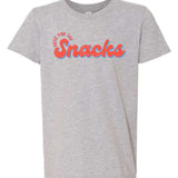 Here For The Snacks Baseball | Kids Tee-Youth - Tops - Tees-Sister Shirts-Sister Shirts, Cute & Custom Tees for Mama & Littles in Trussville, Alabama.