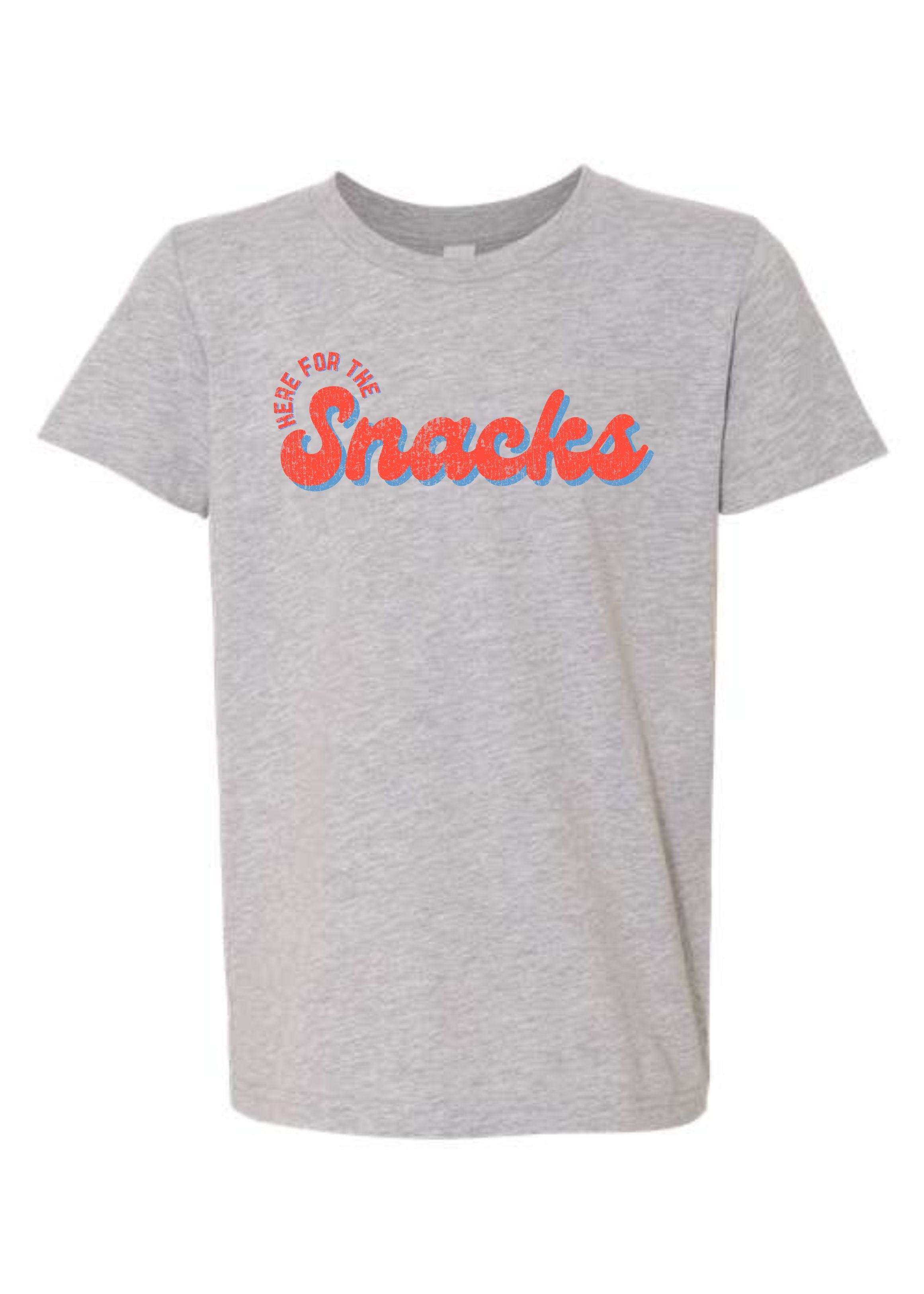 Here For The Snacks Baseball | Kids Tee-Youth - Tops - Tees-Sister Shirts-Sister Shirts, Cute & Custom Tees for Mama & Littles in Trussville, Alabama.