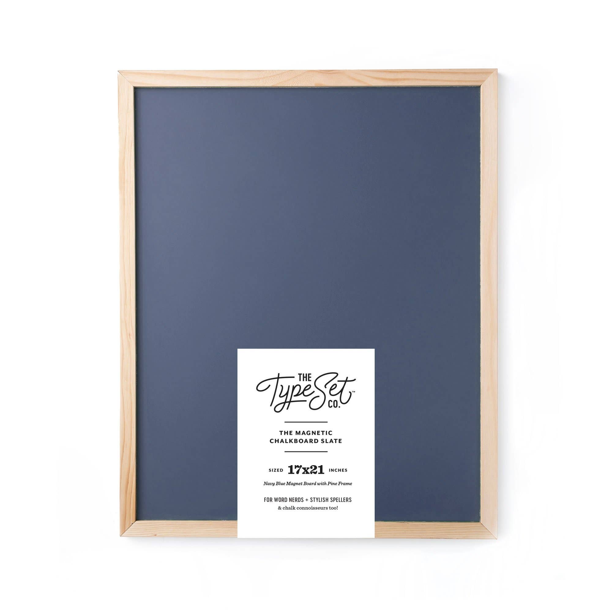 Deluxe Magnetic Letter Board Slate | Navy | 17x21 *AS-IS-Accessories-The Type Set Co.-Sister Shirts, Cute & Custom Tees for Mama & Littles in Trussville, Alabama.