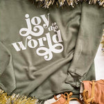 Joy To The World | Adult Crewneck-Adult Crewneck-Sister Shirts-Sister Shirts, Cute & Custom Tees for Mama & Littles in Trussville, Alabama.