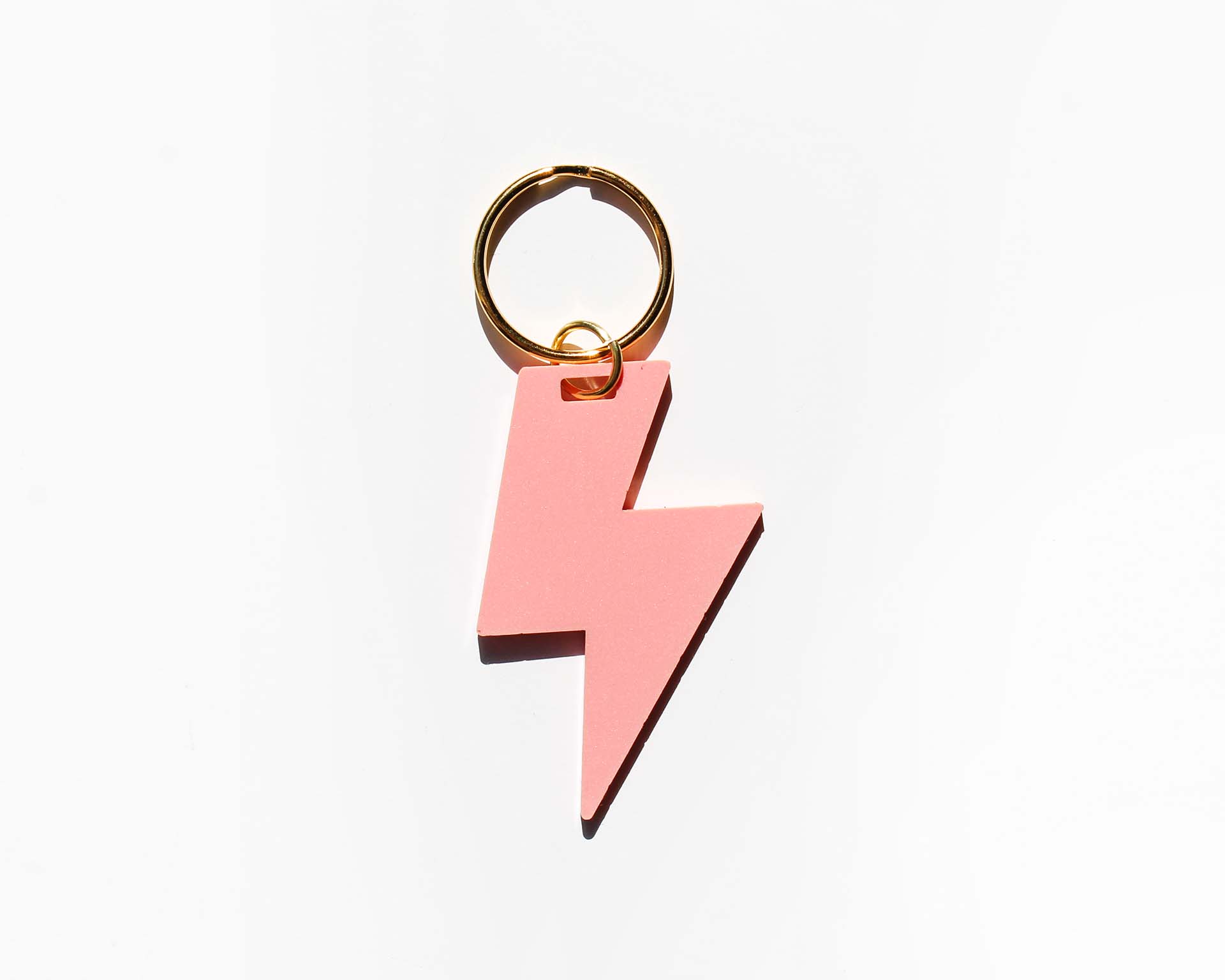 Bolt Pastel Acrylic Keychain-women - bag - keychains-Freshwater Design Co.-Sister Shirts, Cute & Custom Tees for Mama & Littles in Trussville, Alabama.