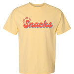 Here For The Snacks Baseball | Adult Tee-Womens - Tops - Tees-Sister Shirts-Sister Shirts, Cute & Custom Tees for Mama & Littles in Trussville, Alabama.