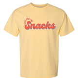Here For The Snacks Baseball | Adult Tee-Womens - Tops - Tees-Sister Shirts-Sister Shirts, Cute & Custom Tees for Mama & Littles in Trussville, Alabama.